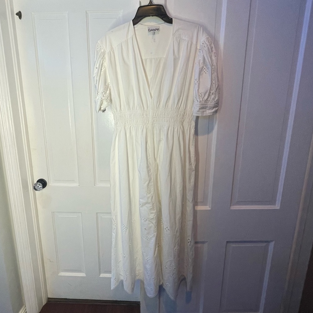 Ganni White Dress